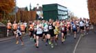 Start of the Brampton to Carlisle 10 mile Road Race with the obstacle of a sheep transporter passed. Photo: David T. Hewitson/Sports for All Pics